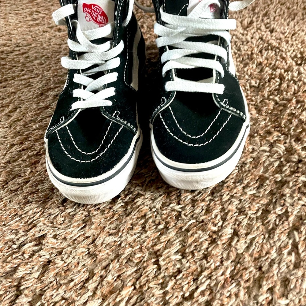 Black and white vans excellent condition!